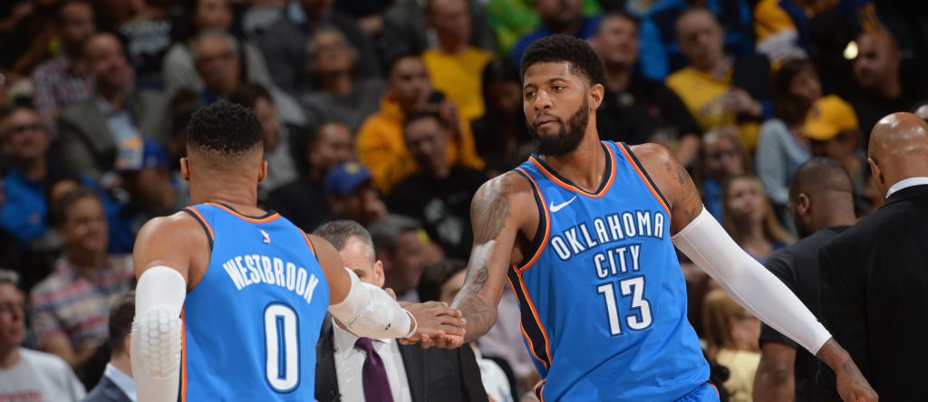 Paul George et Russell Westbrook en feu