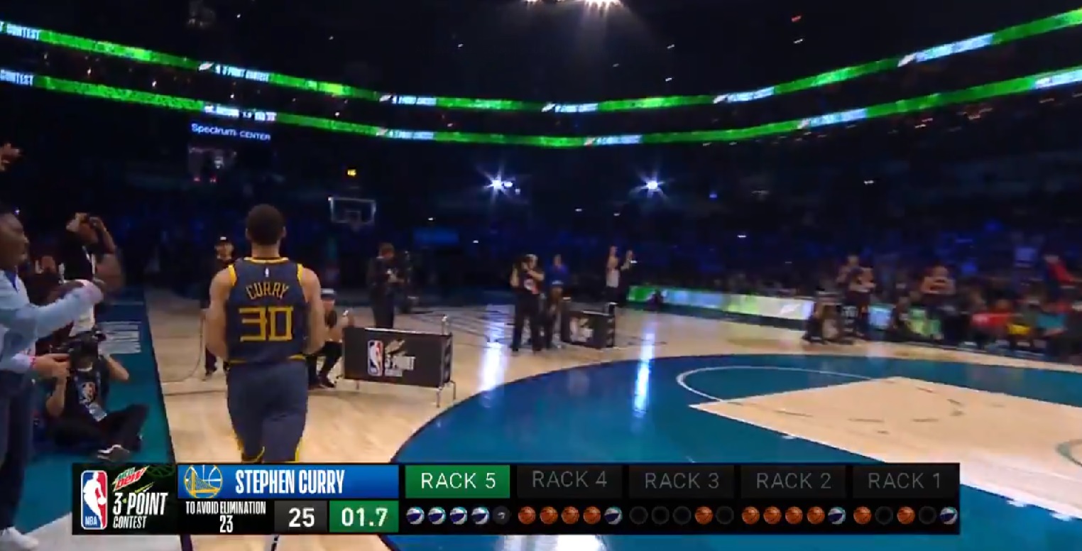 Stephen Curry prend feu pendant le 3 Point Contest