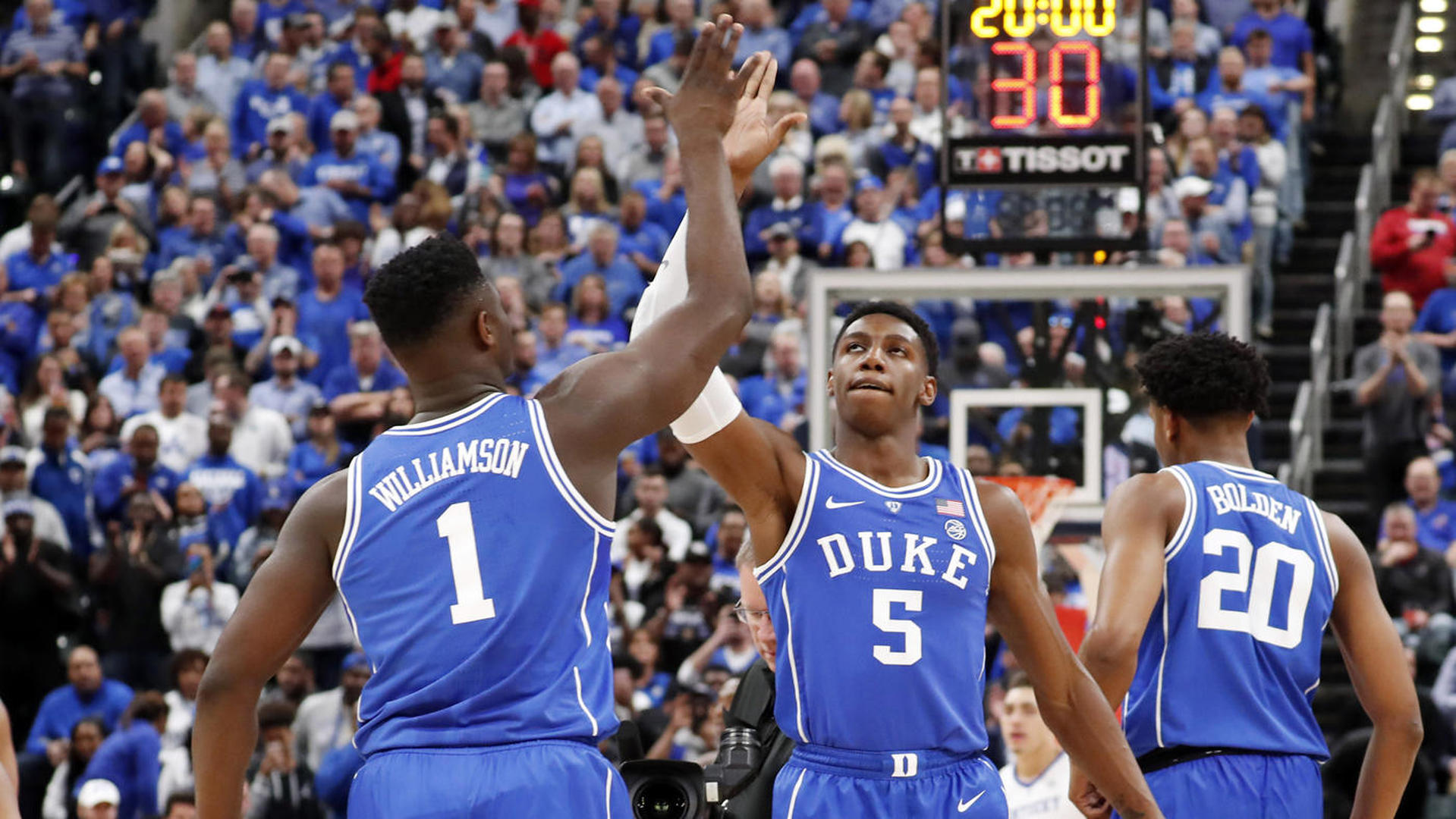 Zion Williamson, RJ Barrett et Cam Reddish