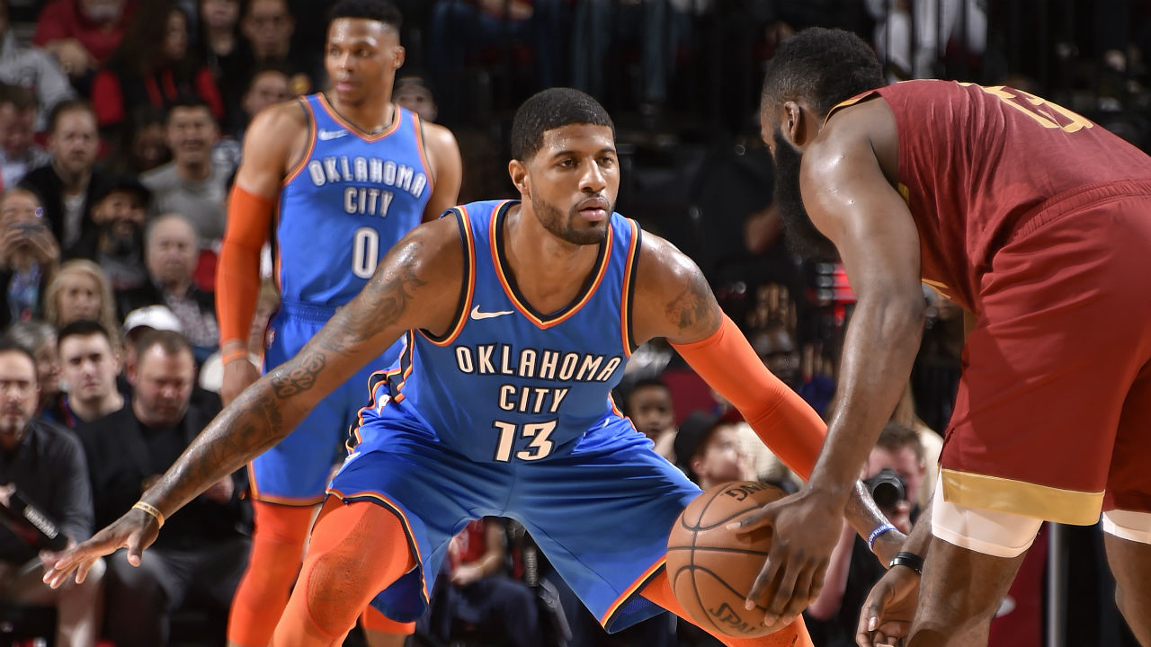 Paul George face à James Harden