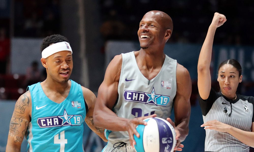 Ray Allen lors du Celebrity Game du All-Star Weekend 2019