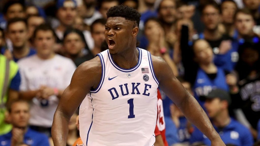 ZIon Williamson sous le maillot de Duke