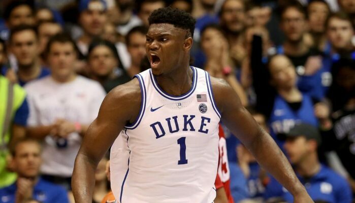 ZIon Williamson sous le maillot de Duke