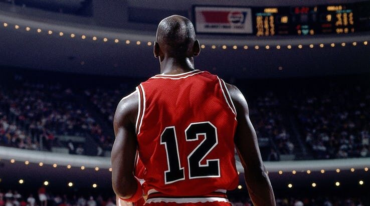 Michael Jordan avec le numéro 12