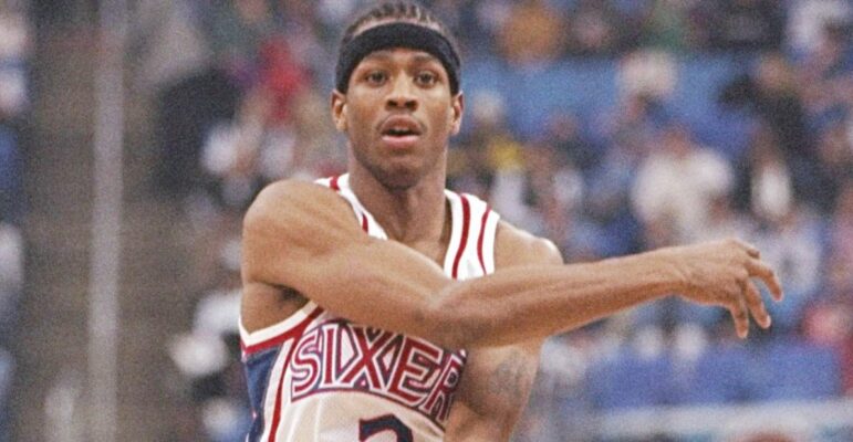 Allen Iverson rookie pleurs sixers