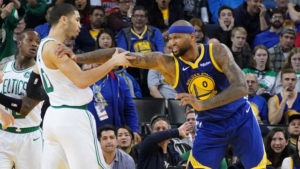 NBA – DeMarcus Cousins s’embrouille avec 3 joueurs des Celtics