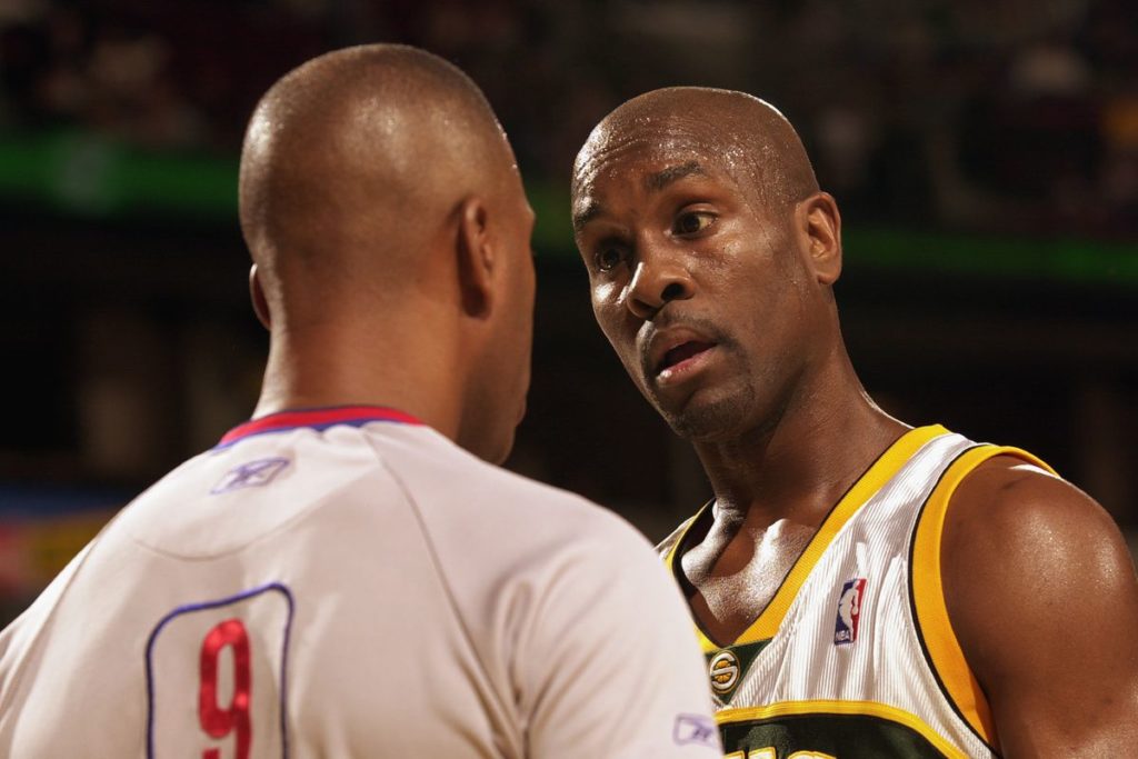 Gary Payton trash-talking Lamar Odom