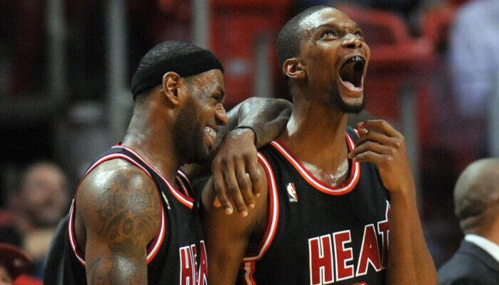 LeBron James Chris Bosh retrait maillot