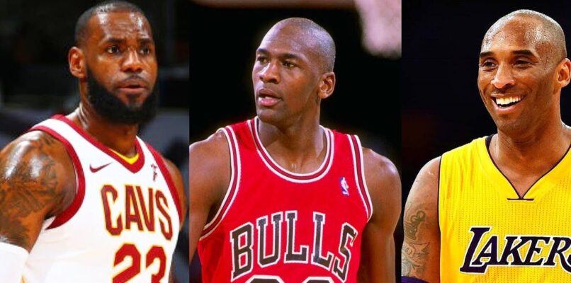 LeBron James, Kobe Bryant et Michael Jordan