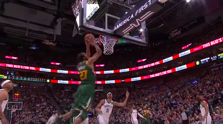 Rudy Gobert Ricky Rubio alley-top Jazz