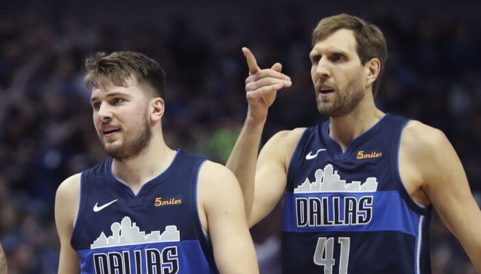 Dirk Nowitzki et Luka Doncic