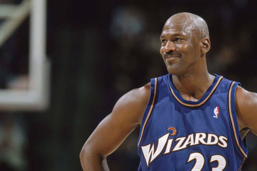 Michael Jordan sous le maillot des Wizards