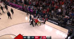 NBA – La terrible blessure à la jambe de Jusuf Nurkic