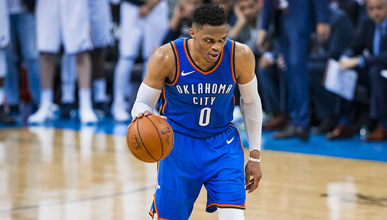 Russell Westbrook sous le maillot du Thunder