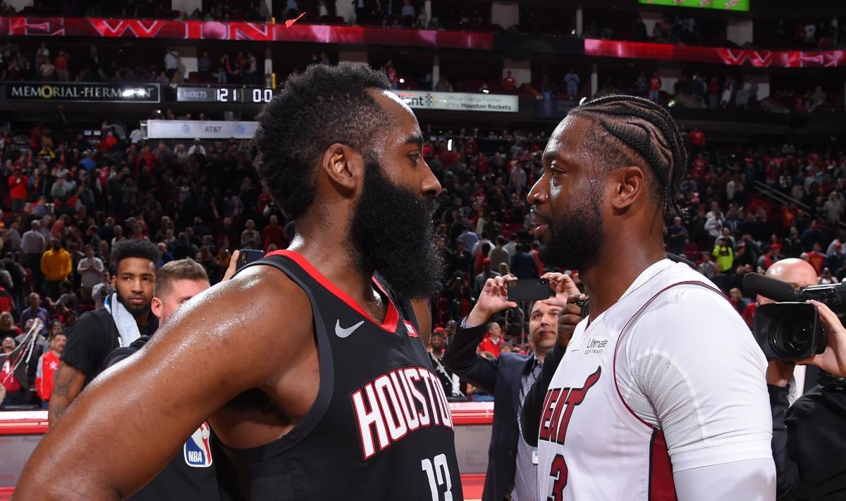 James Harden et Dwyane Wade