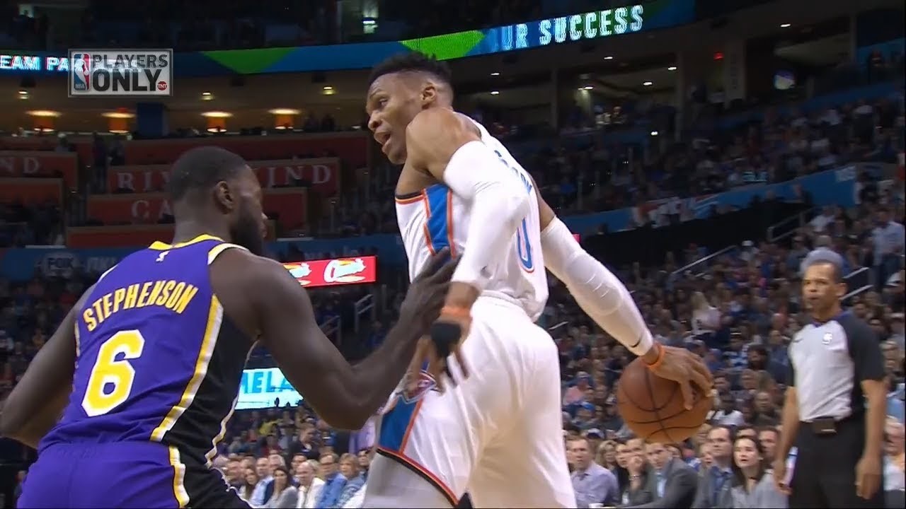 Russell Westbrook s'est inutilement emporté contre Lance Stephenson hier soir