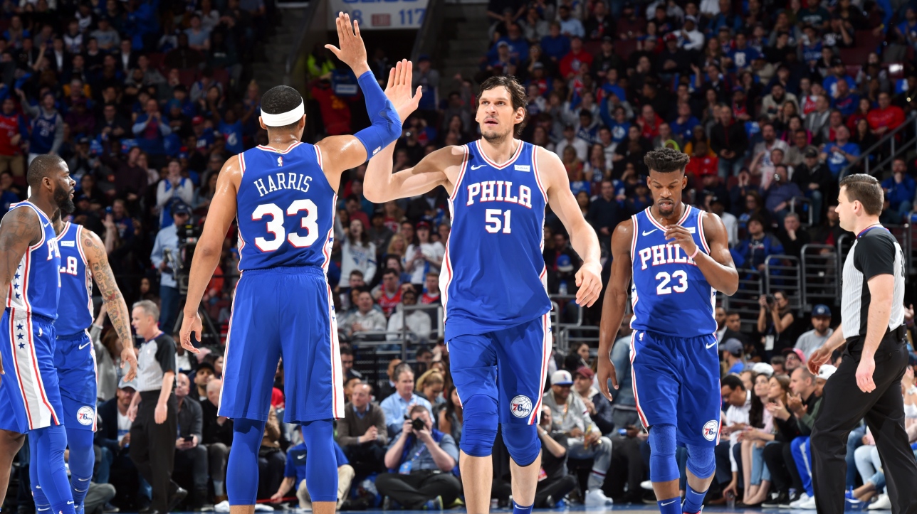 Boban Marjanovic, Tobias Harris et Jimmy Butler