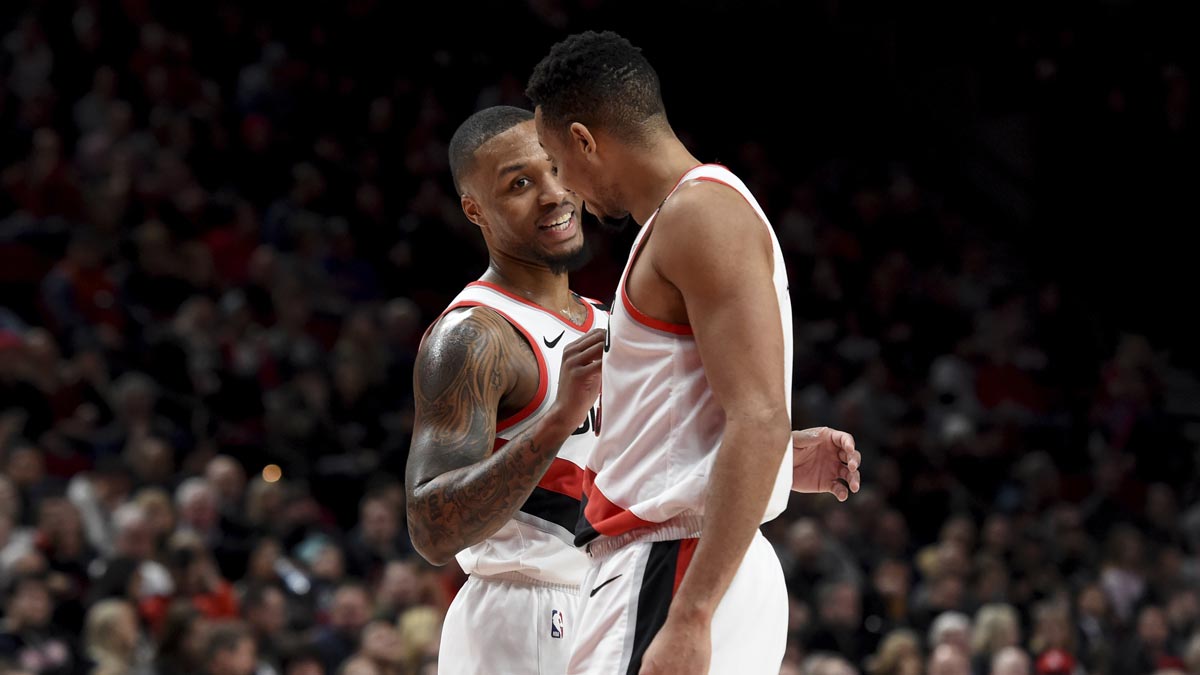 Damian Lillard et CJ McCollum des Blazers