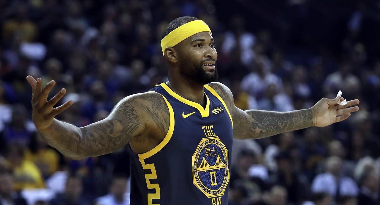 DeMarcus Cousins sous le maillot des Warriors