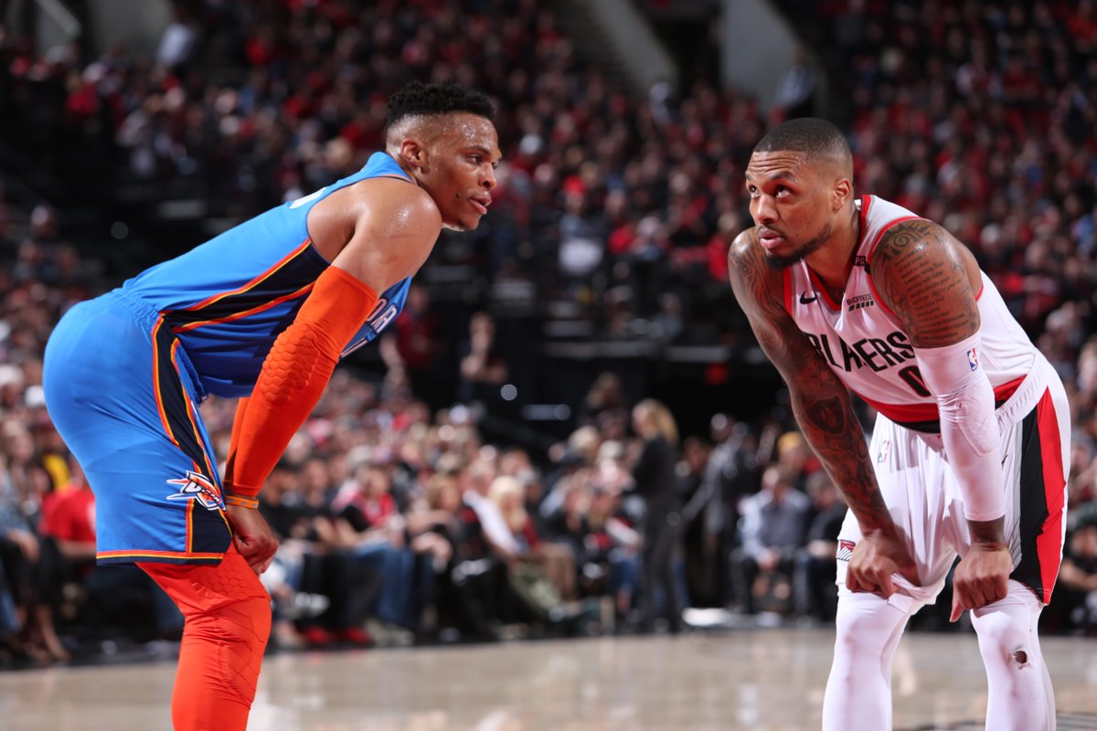 Russell Westbrook et Damian Lillard, le duel