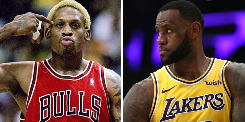 「Dennis Rodman LeBron James」的圖片搜尋結果