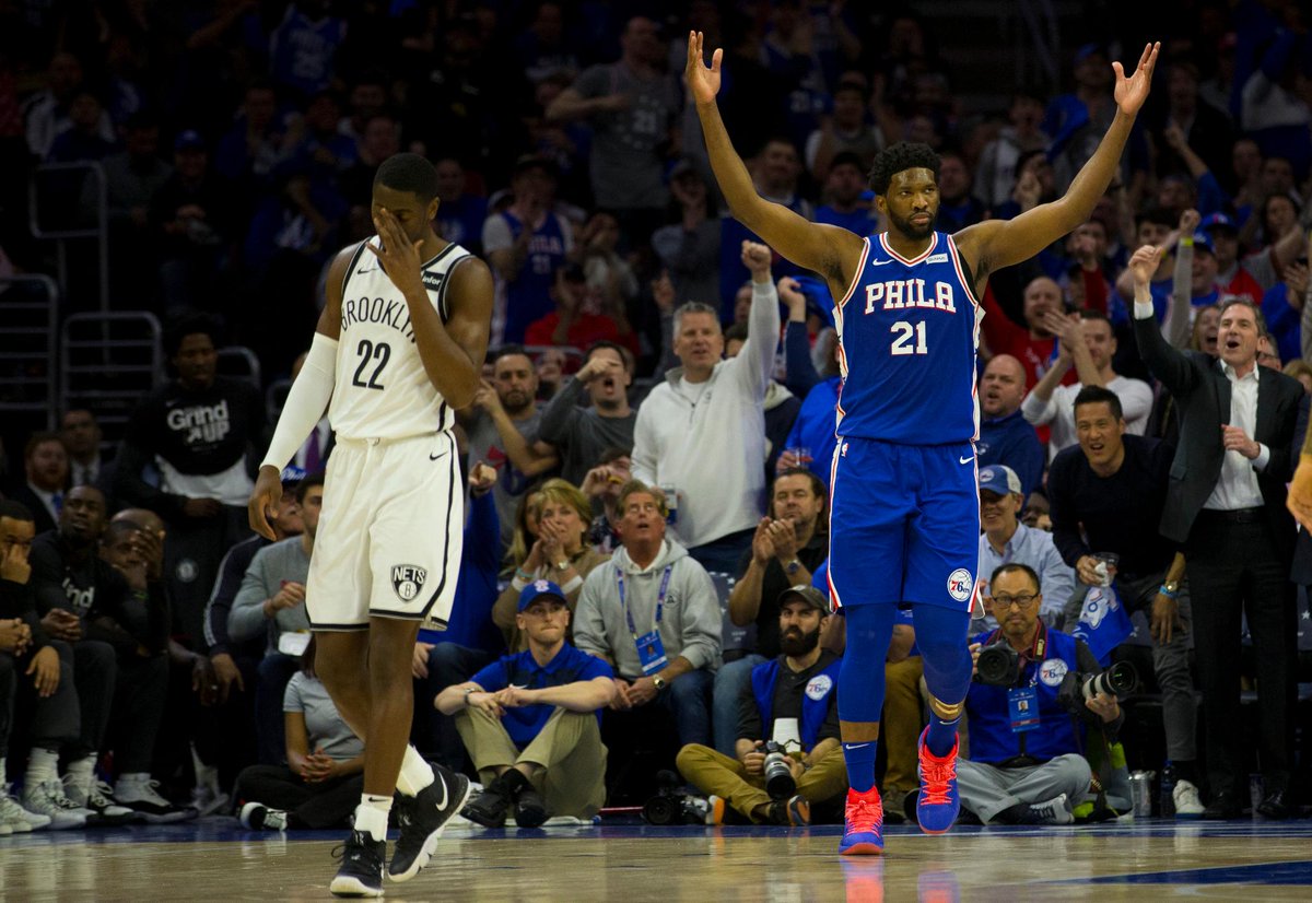 Joel Embiid s'est régalé face aux Nets