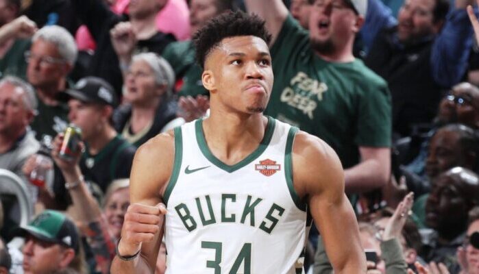 Giannis Antetokounmpo sous le maillot des Bucks