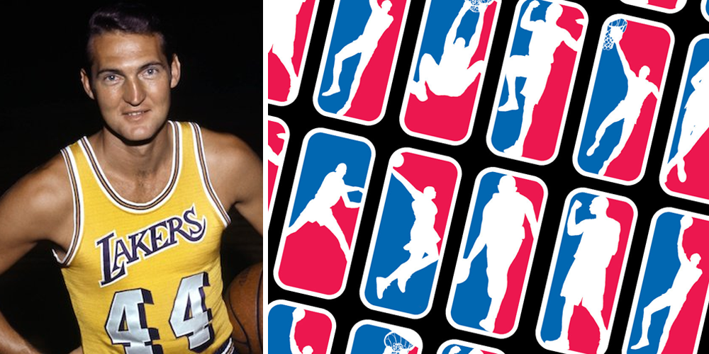 Jerry West logo nba histoire