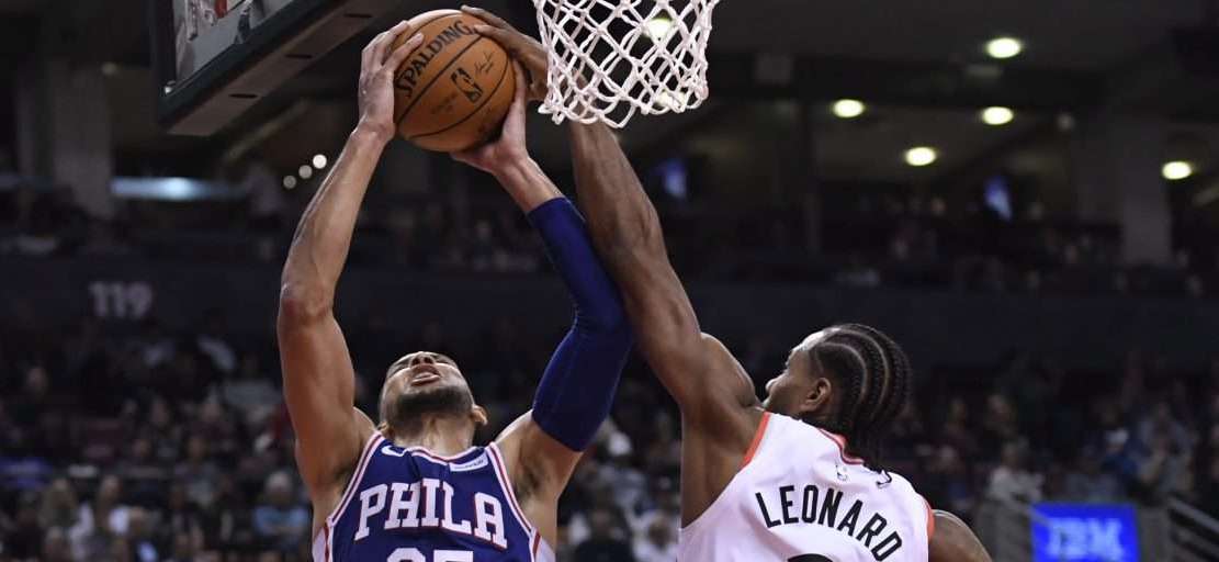 kawhi leonard defense block ben simmons