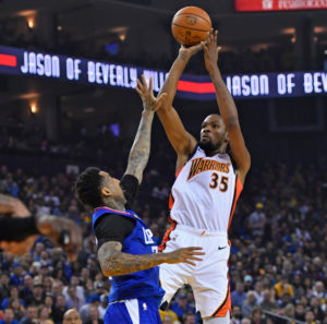 NBA – Kevin Durant lui-même surpris par le maillot des Warriors