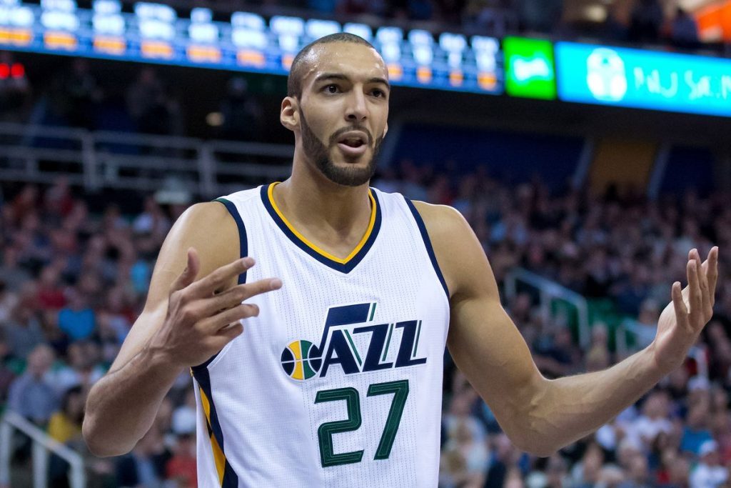 La réaction de Rudy Gobert à l'arbitrage