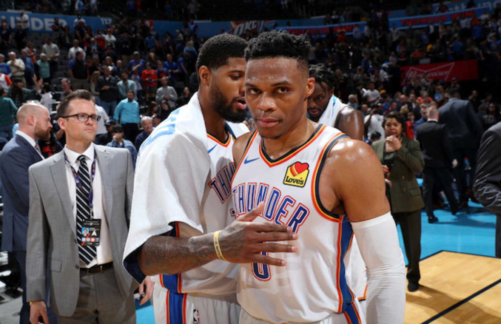 Russell Westbrook sous le maillot du Thunder