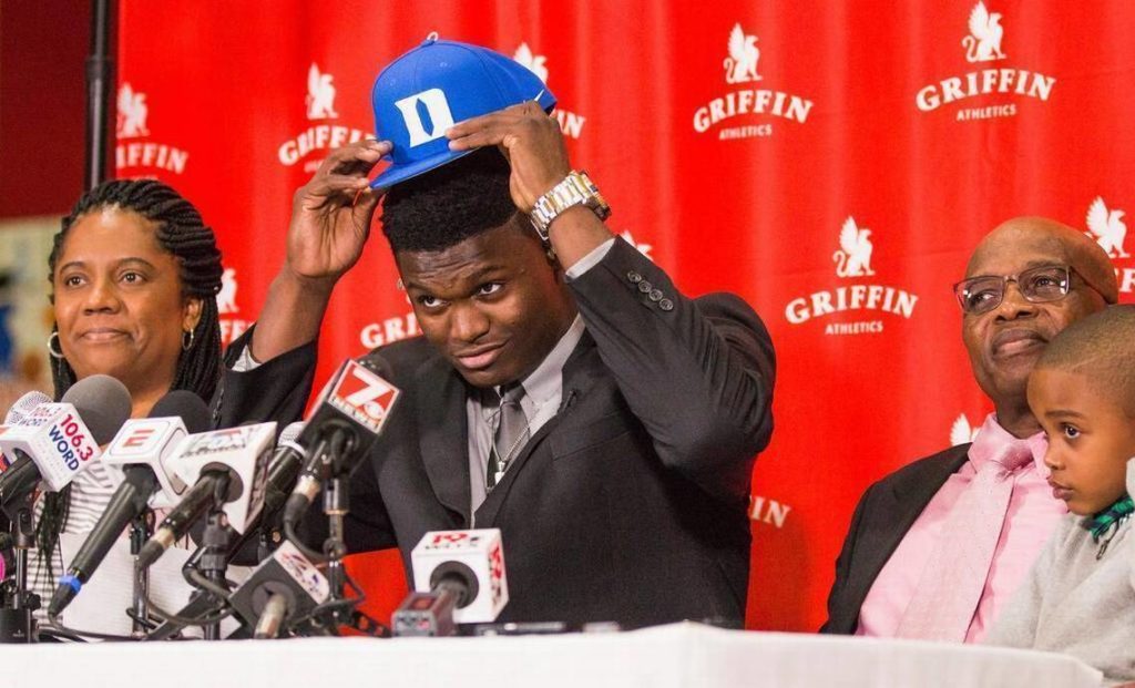 Zion Williamson et sa mère Sharonda Sampson