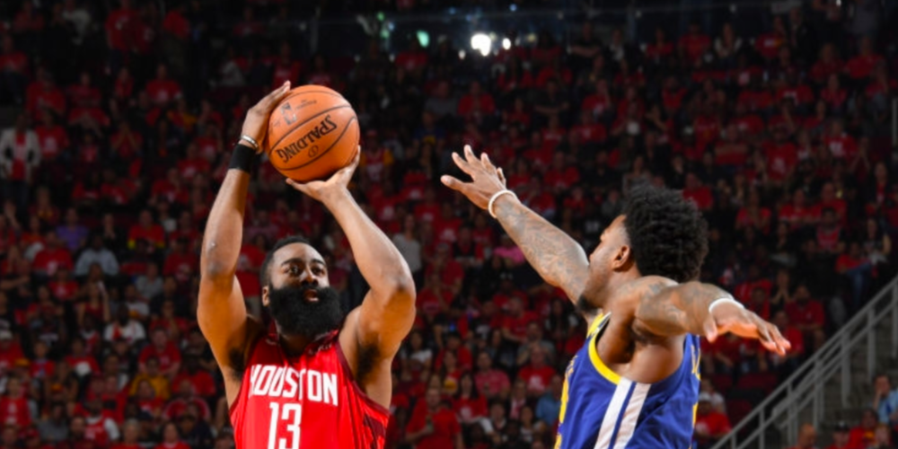 James Harden Houston Rockets Tir Trois Points Jordan Bell