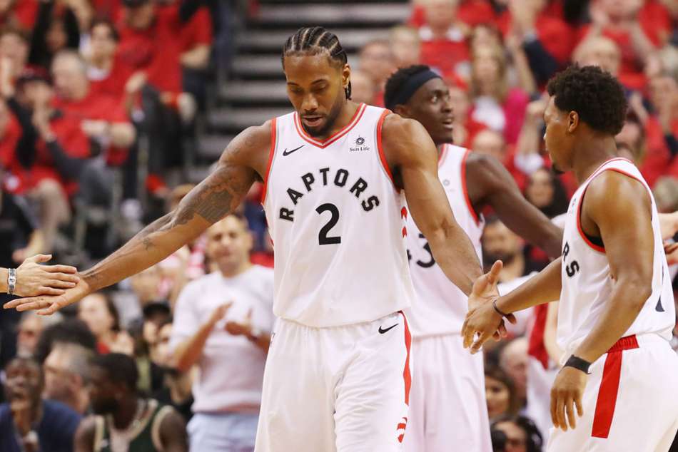 Kawhi Leonard en playoffs sous le maillot des Raptors