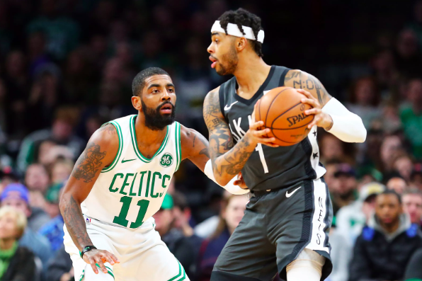 Kyrie Irving au duel avec D'Angelo Russell
