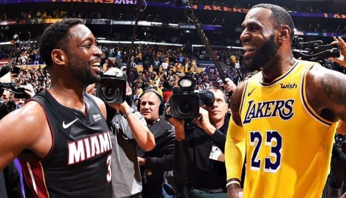 LeBron James Dwyane Wade Los Angeles Lakers Miami Heat