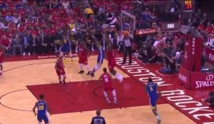 NBA – Le contre monumental de Clint Capela face aux Warriors !