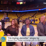 NBA – C.J McCollum rencontre enfin « Jennifer la trashtalkeuse »