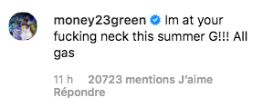 commentaire draymond green instagram bronny james