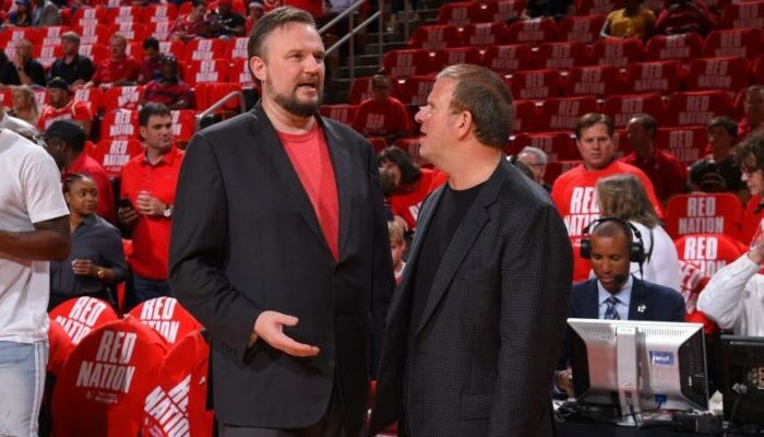 Daryl Morey et Tilman Fertitta, general manager et propriétaire des Rockets