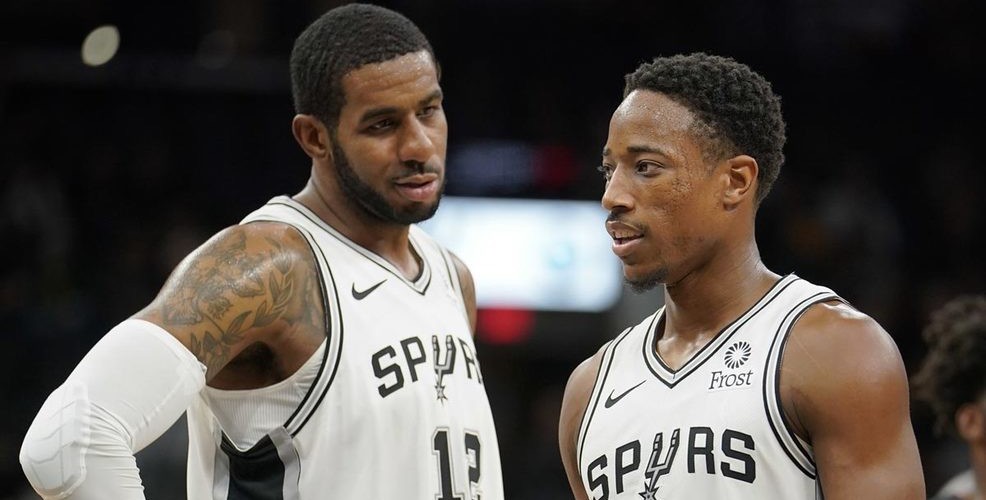 DeMar DeRozan et LaMarcus Aldridge ensemble aux Spurs