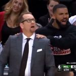 NBA – Quand Drake « masse » Nick Nurse
