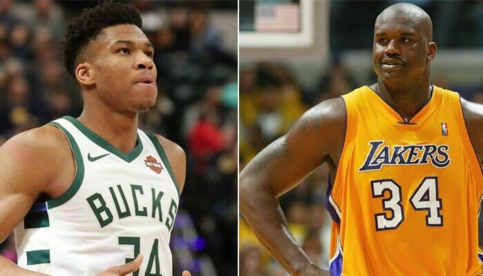 Giannis Antetokounmpo et Shaquille O'Neal