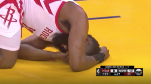 NBA – James Harden et Steph Curry tous les deux blessés lors du premier quart-temps !