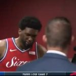 NBA – Joel Embiid, en pleurs, très touché après la défaite