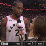 NBA – Quand Kawhi répond en Chinois face à la caméra
