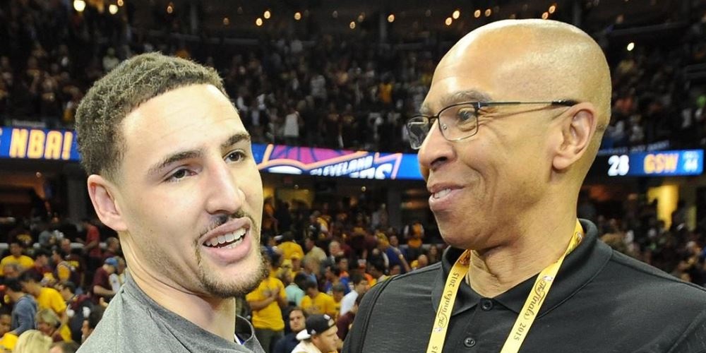 klay thompson et son père