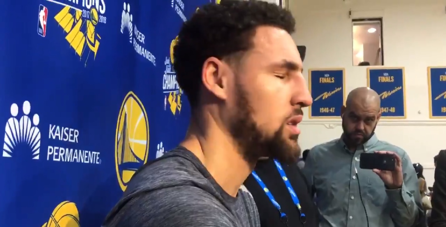 Klay Thompson en colère