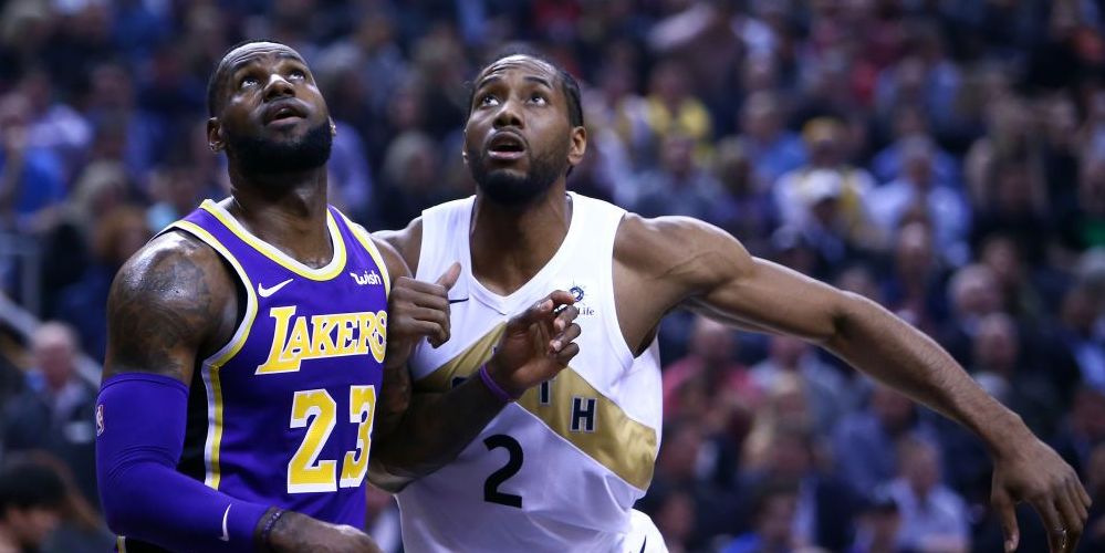 lebron james kawhi leonard toronto raptors los angeles lakers